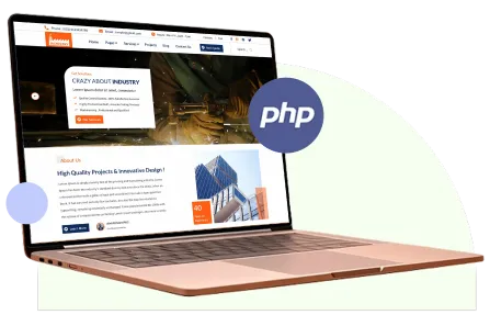 PHP Website Design for Manufacturing Industry